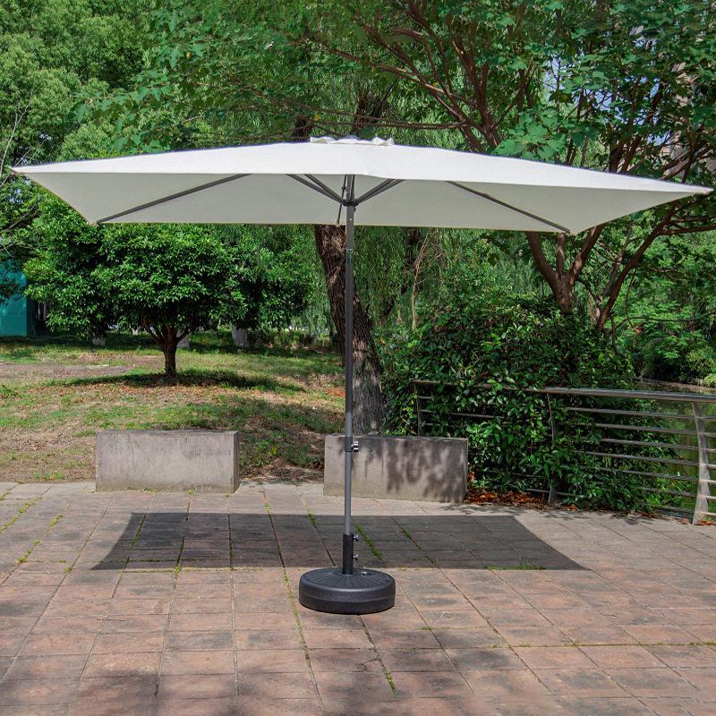 Rectangular 2x3m Outdoor Sun Umbrella - Leisure, Beach, Courtyard, Center Pole