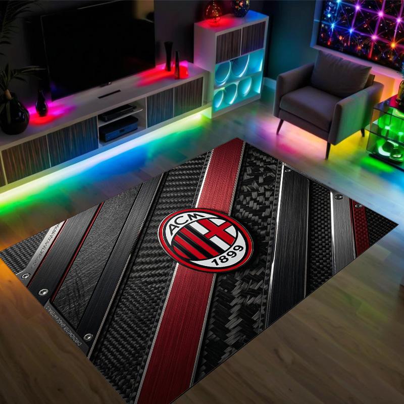 AC Milan Design Crystal Velvet Carpet Cozy Non?Slip Printed Rug For Bedroom Living Room Entrance