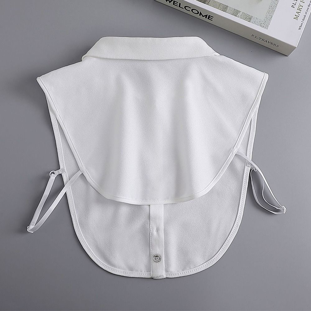Women Detachable Chiffon Lapel Blouse False Collar Shirt Fake Collar Clothes Accessories