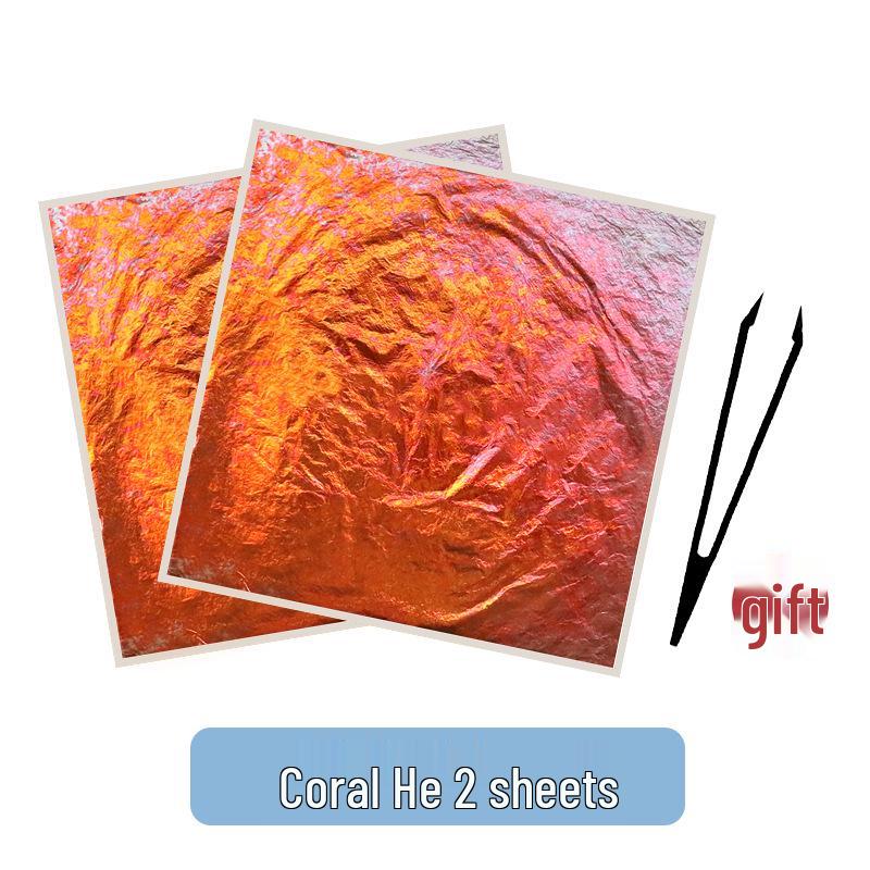 Handmade Colored Gold Foil Paper for DIY Craft and Rock Painting