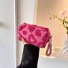 Soft Material Travel Cosmetic Bag Love Print Cute Clutch Pouch  Cosmetic Collection