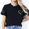 Women Love Heart Design TShirts Fashion Casual Short Sleeve Tshirt Heart Personalised Graphic Tshirts RED Women T Shirts