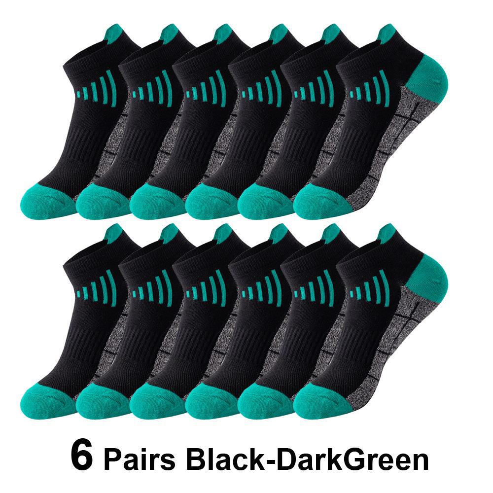 

Черные унисекс низкие спортивные носки для бега, езды на велосипеде и баскетбола One Size