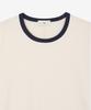 Tienjiti W Cropped Ringer Tee (Cream) Tnts6E210Cr