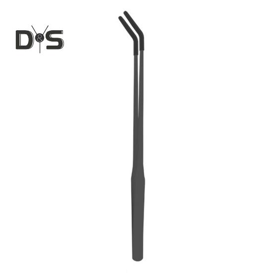 Fütterungszange für Reptilien aus Edelstahl mit Gummispitze, gerade/gebogene lange Pinzette für Aquarien, Bartagamen, Tankschlangen, Gehege, Terrarien