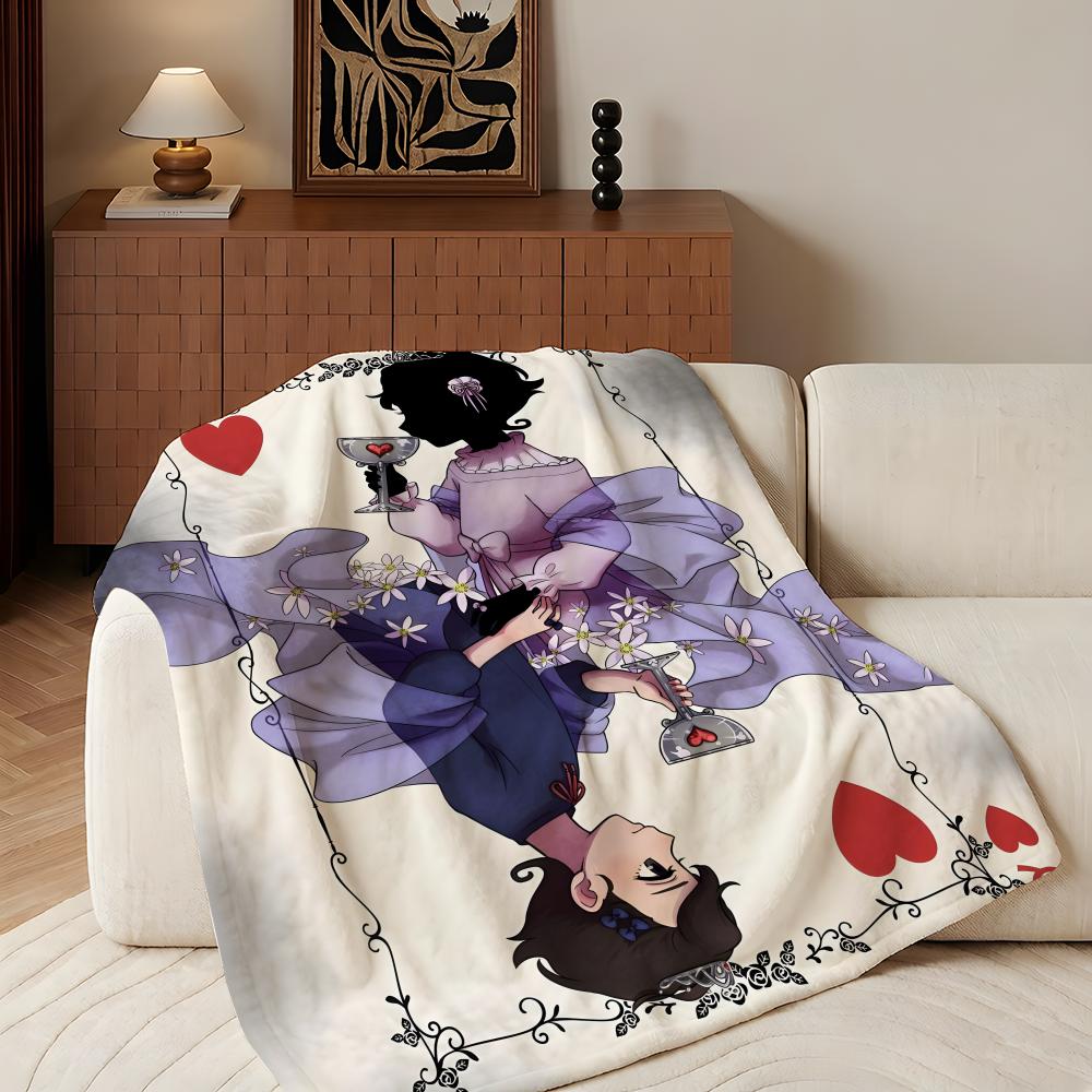 Anime S-Shadows H-House Throw Flannel Throw Blanket, Lightweight Cozy, Durable Washable cute Cool