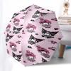 1pc Hello Kitty wallpaperOpen/Close Umbrella-Windproof, Compact Travel Umbrella, Sturdy 8-Rib Shaft, Outdoor Accessory1207
