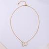Collier en Acier Titane Amour - Polyvalent pour Femmes, Haut de Gamme, Printemps-Été, Luxe, Petite Échelle, Simple Chaîne de Collier