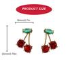 Sweet Cherry Earrings Delicate Fruit Earrings Alloy Texture Pendant Earrings Suitable for Playful and Elegant Style
