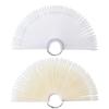 50 de bucăți Oval False Display Nail Art Fan Wheel Placă de practică Sfat Stick Pulbere de unghii Glitter Color Chart
