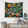 1pc Vibrant Succulent Garden Wall Hanging Backdrop  Colorful Plant Wall Banner NatureInspired Art for Living Room Decor Poly