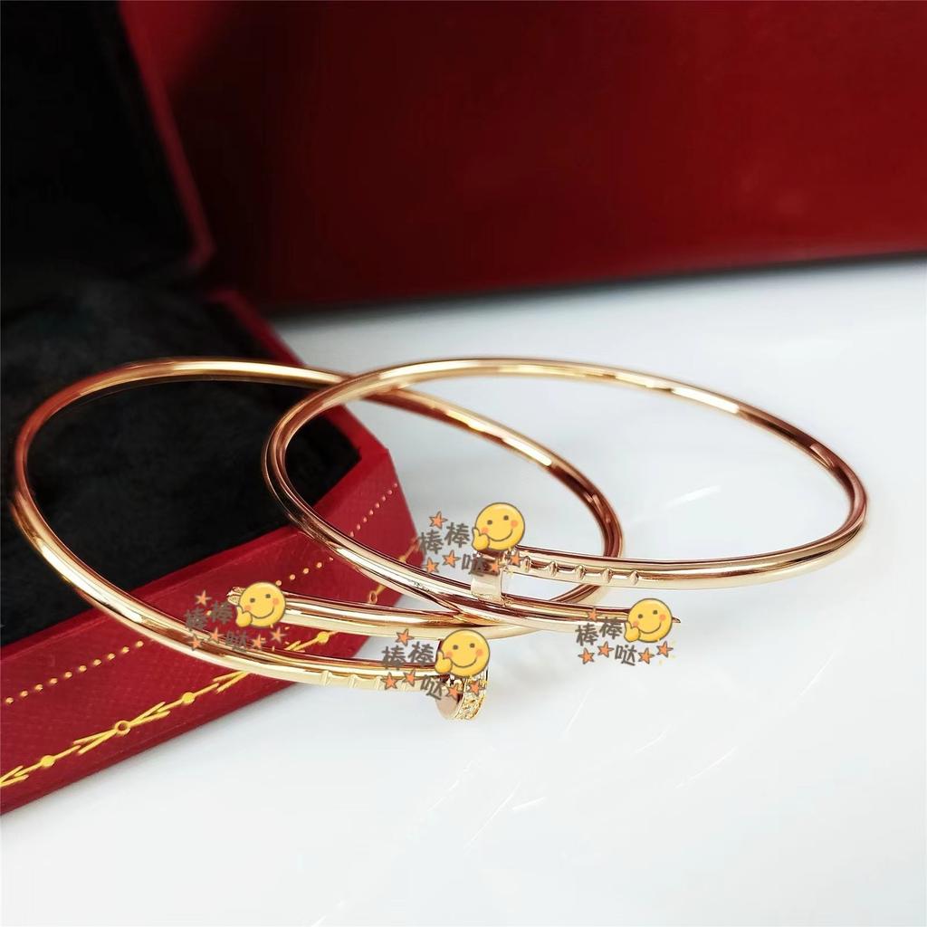 Kajia Nagelarmband Dick vergoldet 18 Karat Gold Glänzendes Armband Voll mit Diamanten Kopf und Schwanz Diamant Schmuck Für Männer und Frauen Geometrie