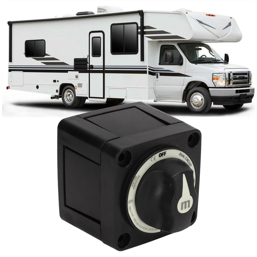 Dual Circuit Battery On Off Switch Power Cut Disconnect Isolator IP66 Waterproof Ignition Protection