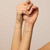 Adjustable Hollow Heart Matching Couple Bracelets, Minimal Alloy Fashion Wristband Romantic Valentine Day Gift For Lovers Daily