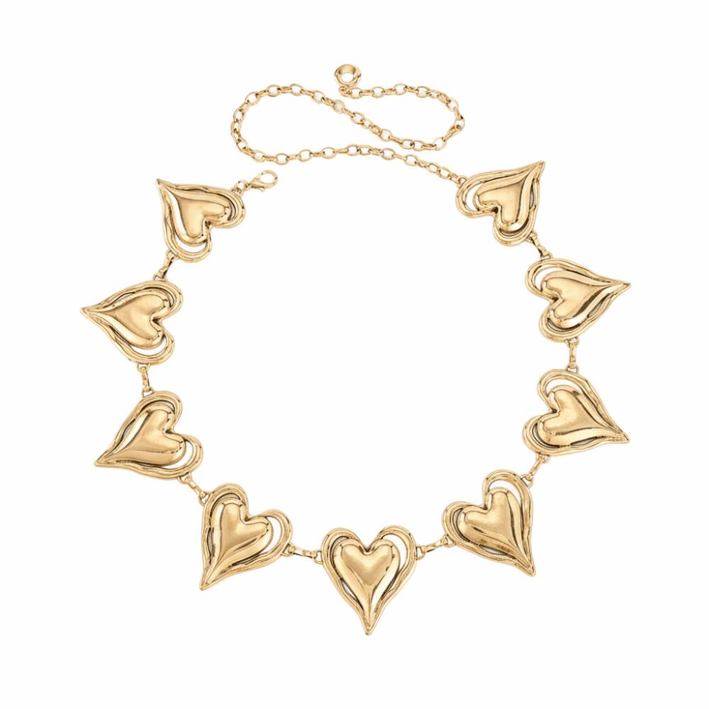 Versatile Heart Waist Chain High-End Metal Waist Chain  Women s Waist Clothing Accessories золотой