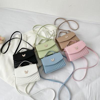 PU Versatile and Fashionable Portable Small Square Bag Single Shoulder Crossbody Bag Luxury Designer Handbag CLE