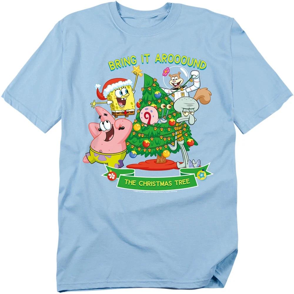 SpongeBob Aroooound The Christmas Tree Patrick Unisex Children s T-shirt Blue 160