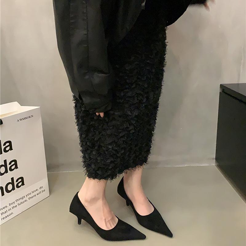 Pointed Toe Leopard Women Mary Jane Shoes Fashion Shallow Slip On 2025 Spring Autumn Dress Pumps Shoes