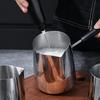 Coffee Milk Frothing Pitcher Jug Latte Art Cup 304 Stainless Steel Long Handle Double-sided Scale High Quality Coffee Utensils