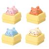 Mini Animals Desktop Ornaments, Cute Cartoon Pet Figurines, Crawling Animals Statue for Home Office School Decor