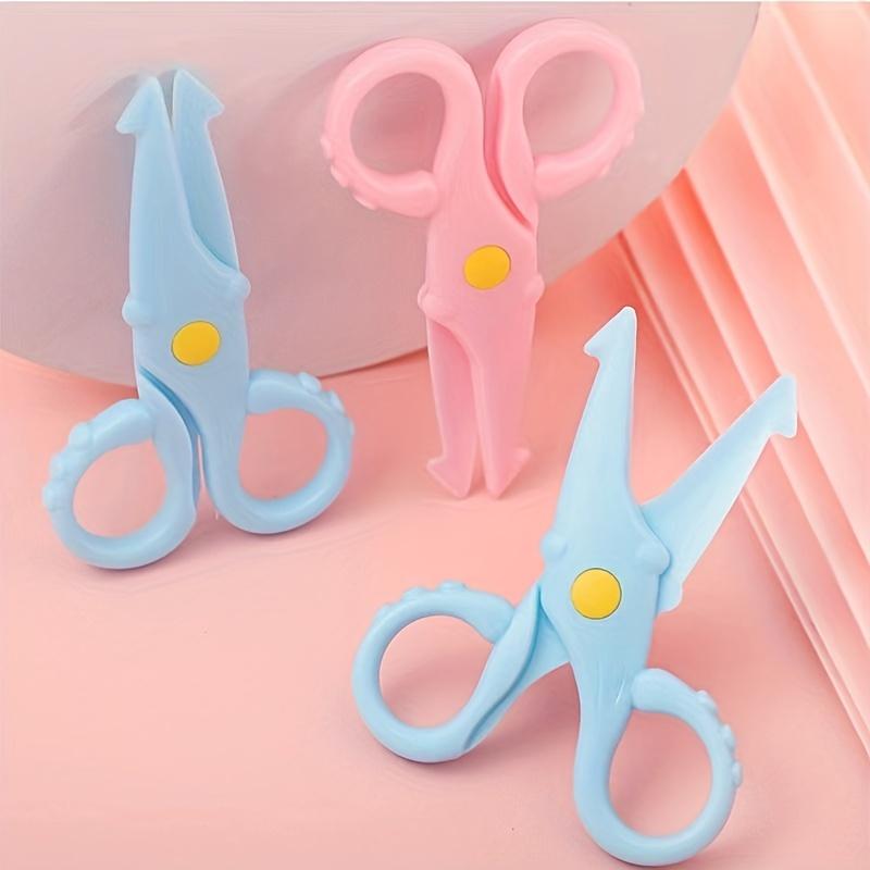 1/2pcs Cute Squid Scissors Mini Plastic Scissors Student Scissors Hand Cut Paper-cut Stationery Children Scissors