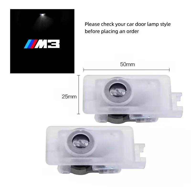 BMW GROUP 2/4Pcs Car LED HD Welcome Door Lights For BMW 1 Series F40 / 3 Series G20 G21 / 8 Series G29 Z4 /  M4 M G02 M8 X7 G07