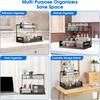 Pull Out Cabinet Organizer Multi-Purpose Storage Rack for Kitchen Counter Seasoning