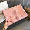 Long Silk Wool Scarf Shawls and Wraps for Women Floral Embroidery Bufandas Pashmina Neck Poncho Scarves Headband Hijab Bandana