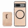Carbon Fiber Style PU Leather for Magsafe Case for Google Pixel 10 8 9 Pro XL 8A 9A Magnetic Card Holder Cover LM2