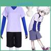 Authentisches Anime Hunterhunter Killua Zoldyck Cosplay Kostüm Uniform Anzug Komplettset