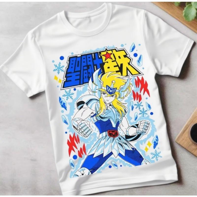 

Тренд Лето 2025 Косплей Аниме Хёга Рыцари Зодиака Аниме Унисекс Футболка Футболка Мягкая Футболка Оверсайз Футболка 4XL