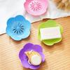 Laundry Soap Holder Anti-slip Pp Flower Soap Box Wall Mounted Soap Dish Bathtub/surrounding Punch Free Soap Dish Soap Box Drain