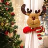 Curtain Buckle Curtain Holder Indoor Curtain Decoration Three-dimensional Santa Claus Curtain Tie Elk Snowman Shape Family Christmas Atmosphere