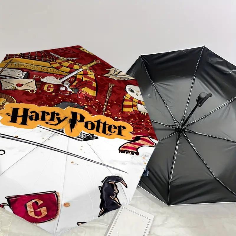 1PC Warner Harry Potter Magic Umbrella-8-Rib Reinforced, Automatic Open, Lightweight-A114