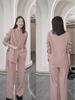 Southeast Asia Women's Plus Size Wide-Leg Pants Two-Piece Set - Spring/Autumn Fashion