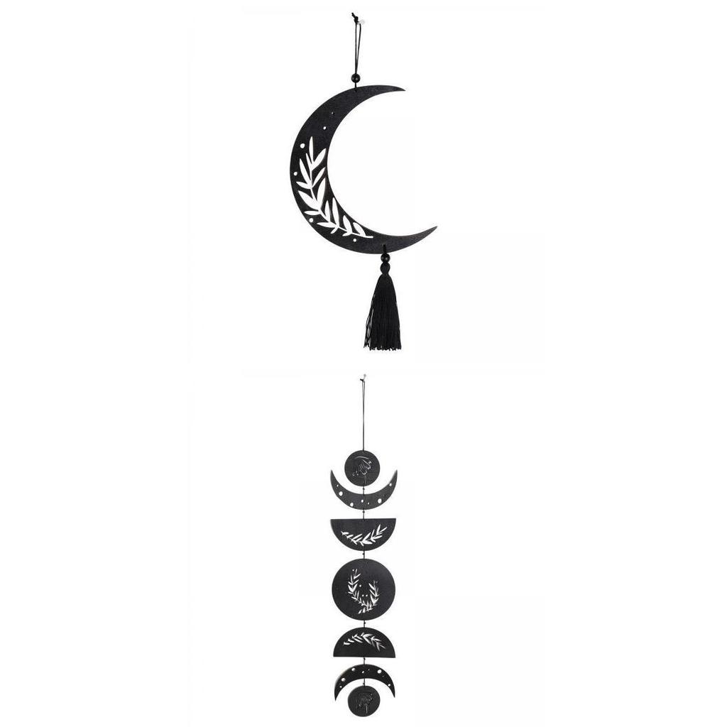 2Pcs Bohemian Moon Phase Wall Hanging Hotel Home Living Room Dorm Decoration
