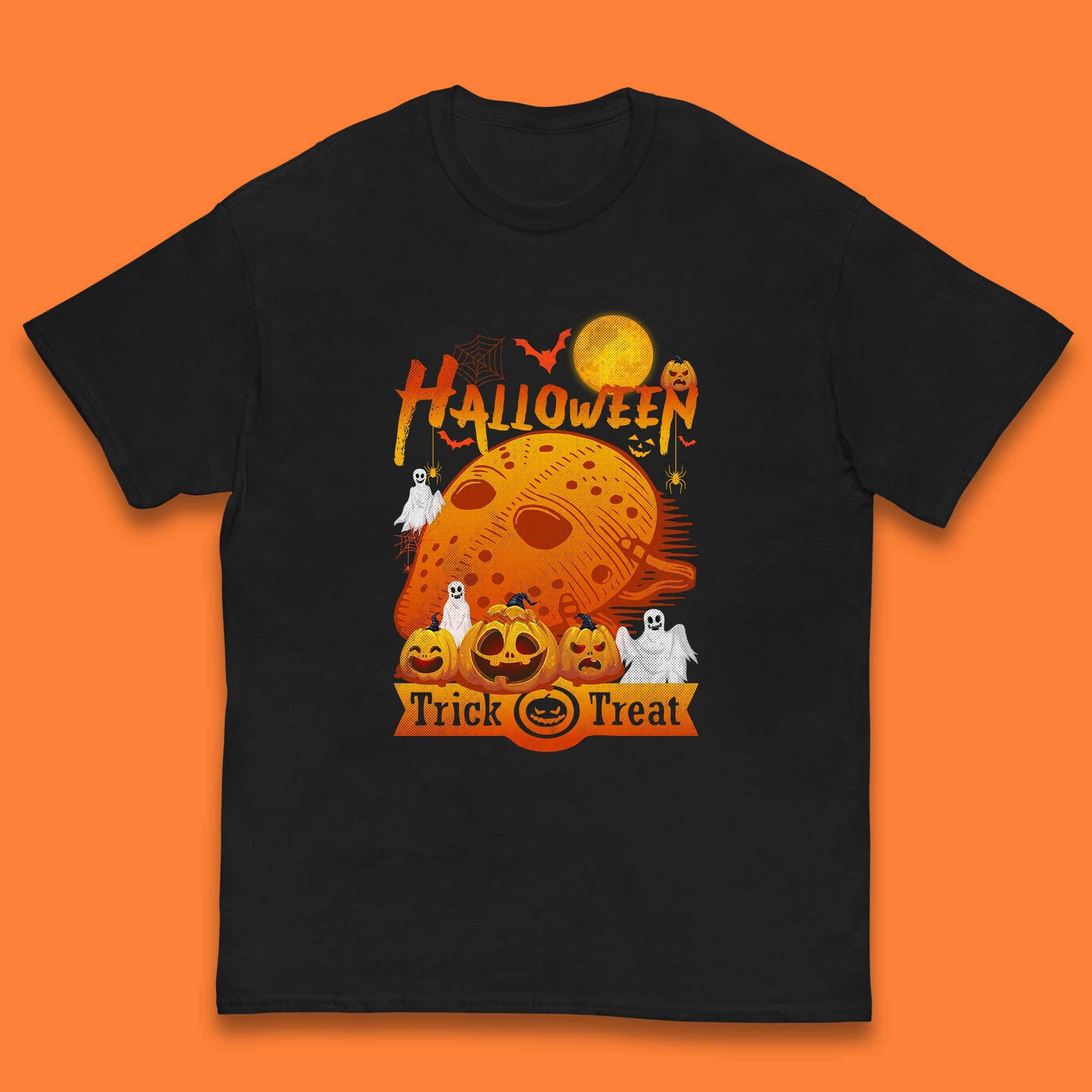 Happy Halloween Jason Voorhees Face Mask Halloween Friday The 13th Horror Movie Halloween Pumpkins Kids T Shirt 130