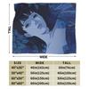Perfect Blue Blankets Flannel Textile Decor Anime  Multifunction Lightweight Thin Throw Blankets for Sofa Car Piece