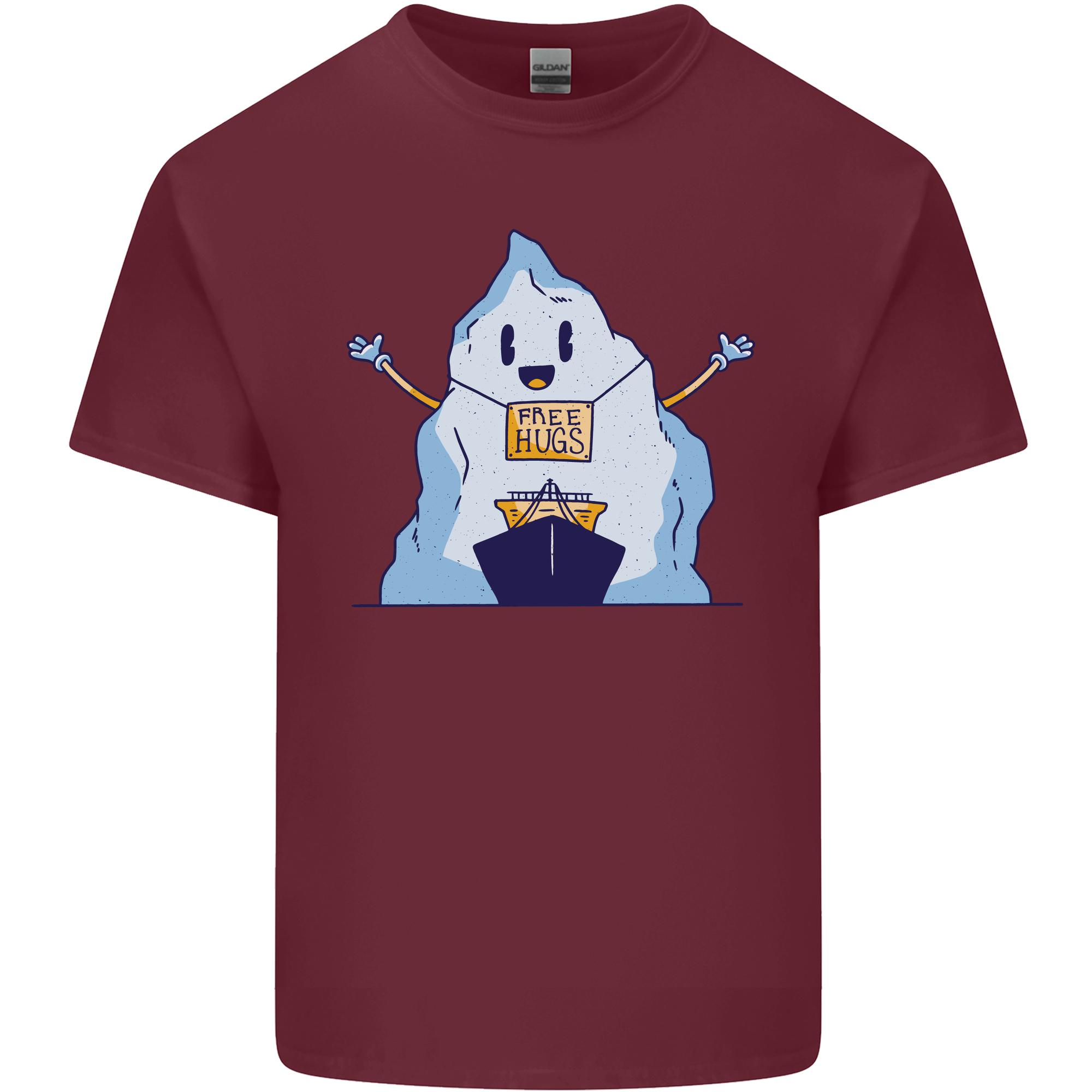 Free Hugs Iceberg and Ship EnvironUnisext Unisexs Light Cotton TShirt S