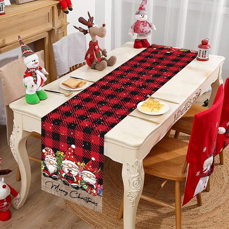 Christmas Tree Table Runner Merry Christmas Decorations for Home Xmas Party Decor 2026 Navidad Notal Noel Ornament New Year 2026