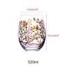 Exquisite Glass Cup Four Seasons Trees Cocktails Cup Durable Glass Material