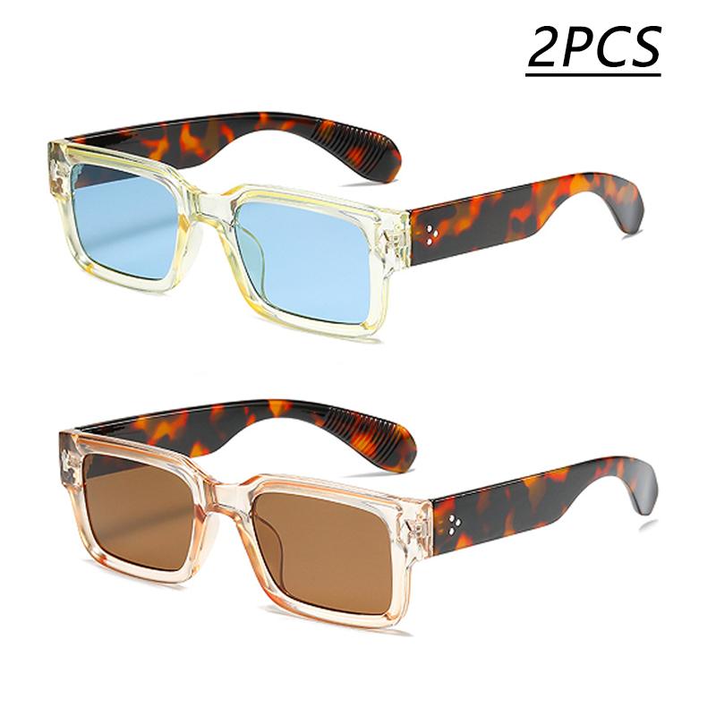 New Fashion Box Sunglasses Simple And Versatile Sunglasses For Men And Women Street Photography Retro Sunglasses 2346