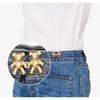 2Pcs Adjustable Jean Button Pins, Bear Shaped Waist Tightener Instant Jean Buttons for Jeans Pants, No Sewing Required