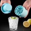 Silicone Cylinder Ice Mold Flexible Round Ice Cube Tray for Home Freezer Ice Storage Container with Easy Release Design
