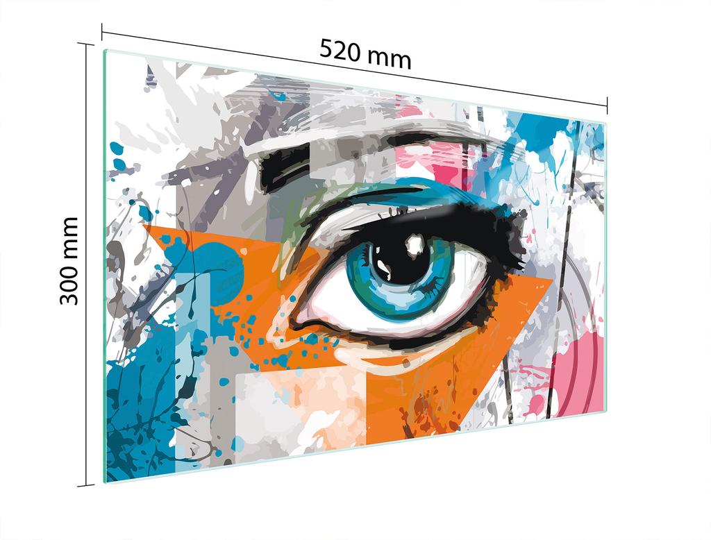 GLASSCHNEIDEBRETT 52x30 AUGE