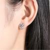 New 925 Sterling Silver Earrings 5A Zircon For Women Exquisite Student Girlfriend Jewelry Accessories Wedding Fashion Gift
