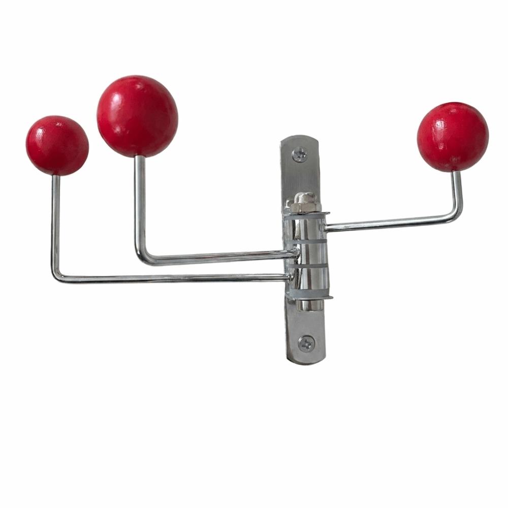 3/4 Hooks Wall Hook Space Saving Iron Art Decorative Metal Rotating Hook Vintage Creative Hat Holder Rack Entryway