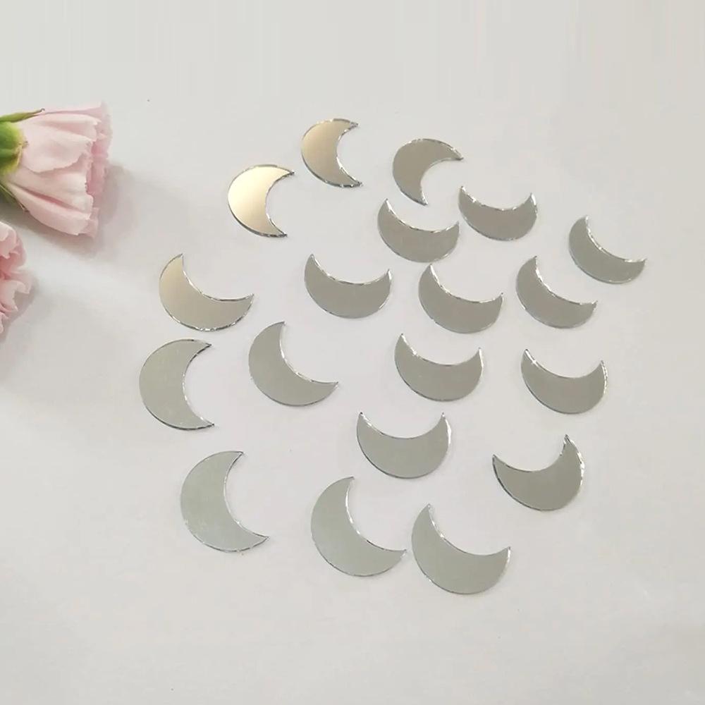 

100 Акриловых Настенных Наклеек-Зеркал в Форме Капли: 3D дизайн капли дождя, самоклеящийся, 2,5 см, для декора детской комнаты 100 pieces per pack