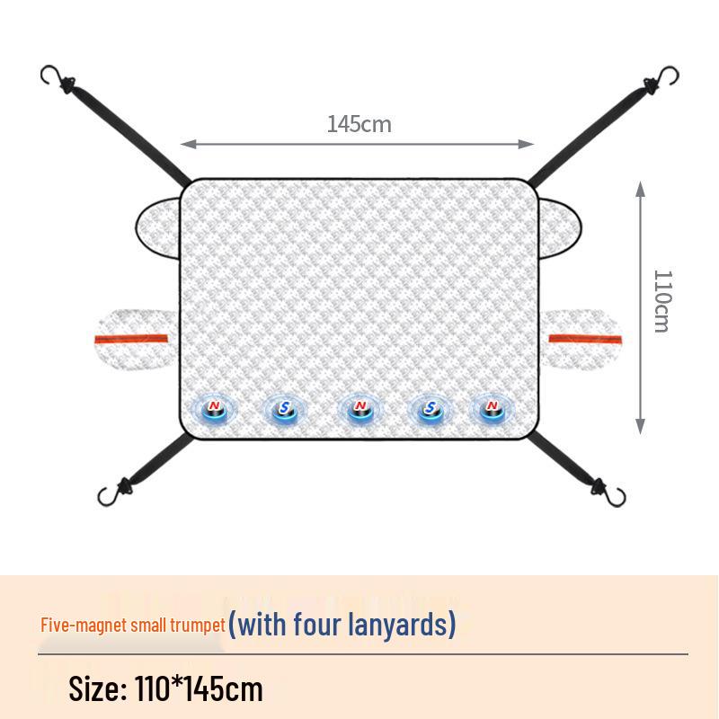Magnetic Anti-Freeze Windshield Cover: Thickened Sunshade & Snow Protector