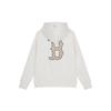 MLB Boston Red Sox SS24 Floral Logo Fashion Hoodie Early Spring Unisex Hoodies Cream 3AHDM0141-43CRS